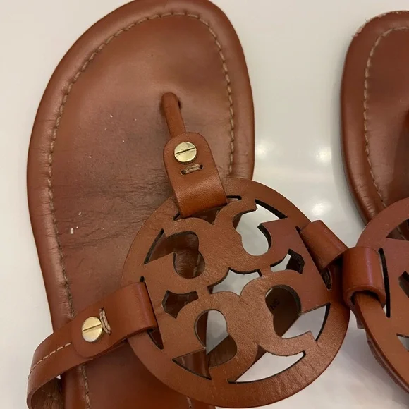 Tory Burch Miller Brown Sandals - Picture 2 of 6